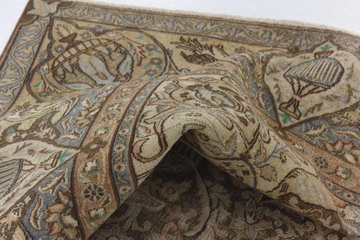 9' 7 x 12' 3 Hand Knotted Ultra Vintage Persian Wool Rug