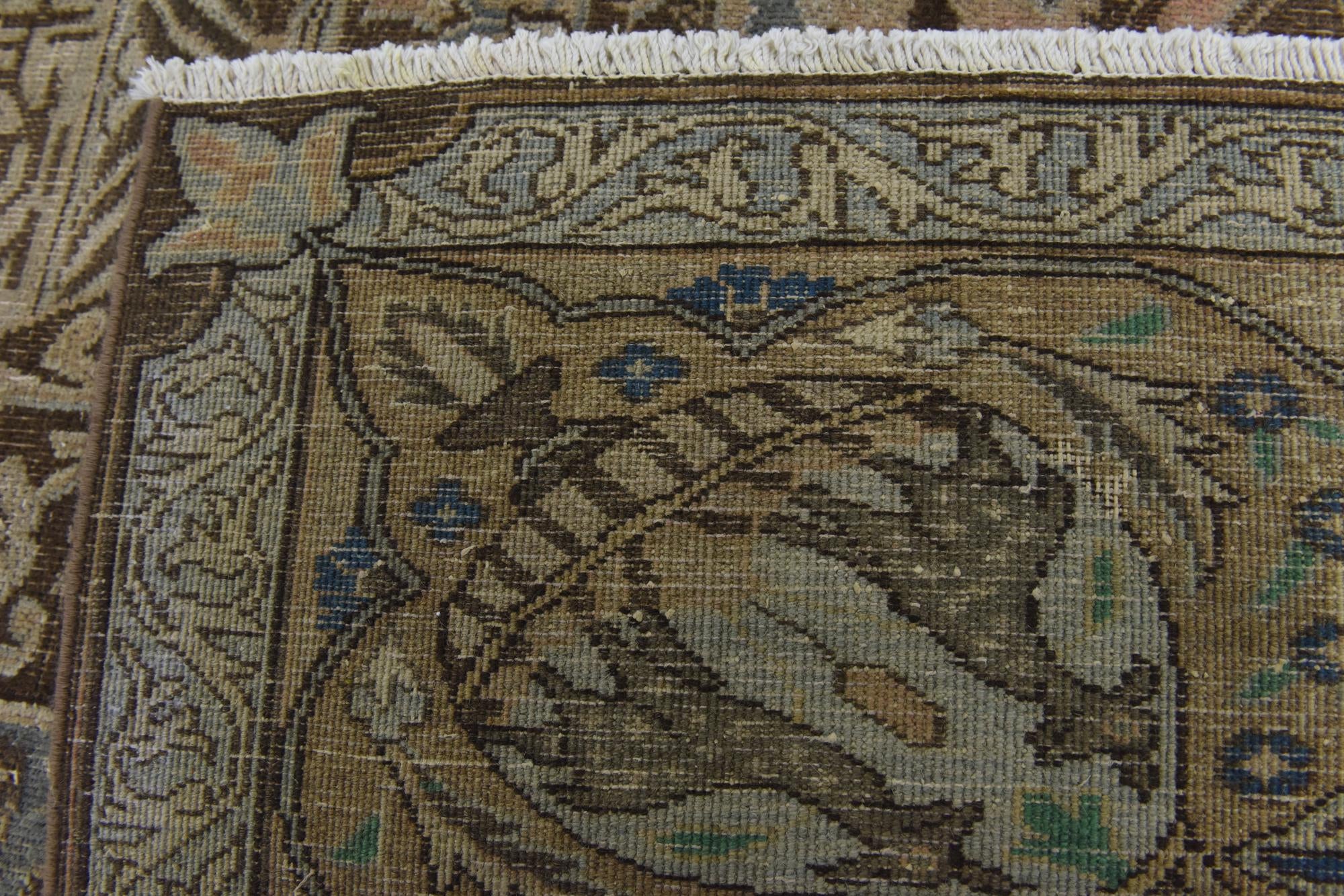 9' 7 x 12' 3 Hand Knotted Ultra Vintage Persian Wool Rug