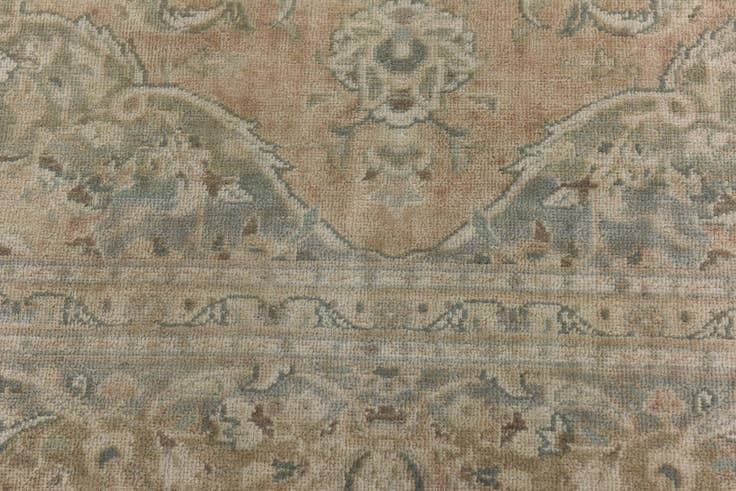 Detail image of 8' 7 x 12' 10 Hand Knotted Ultra Vintage Persian Wool Rug