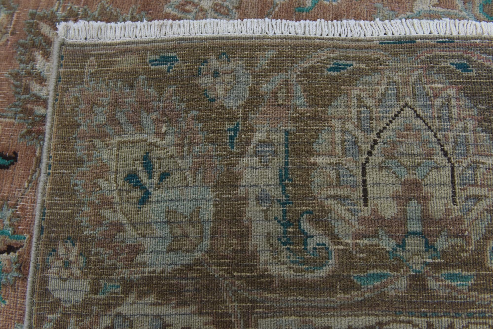 8' 9 x 12' 3 Hand Knotted Ultra Vintage Persian Wool Rug