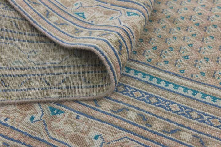 6' x 9' 6 Hand Knotted Ultra Vintage Persian Wool Rug