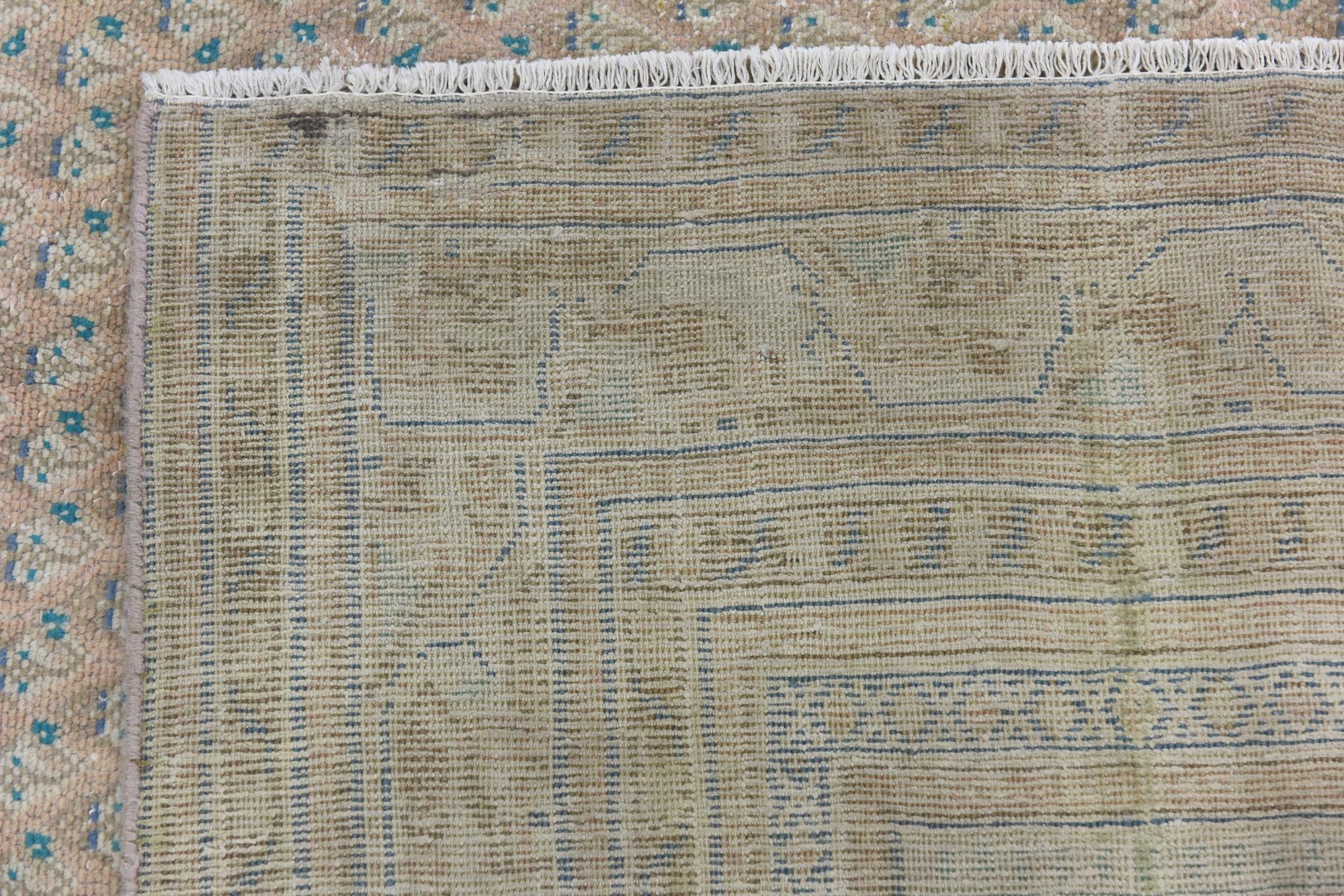 6' x 9' 6 Hand Knotted Ultra Vintage Persian Wool Rug