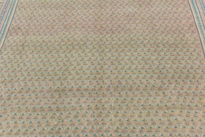 6' x 9' 6 Hand Knotted Ultra Vintage Persian Wool Rug