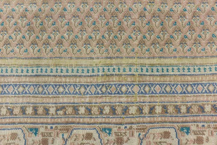 6' x 9' 6 Hand Knotted Ultra Vintage Persian Wool Rug