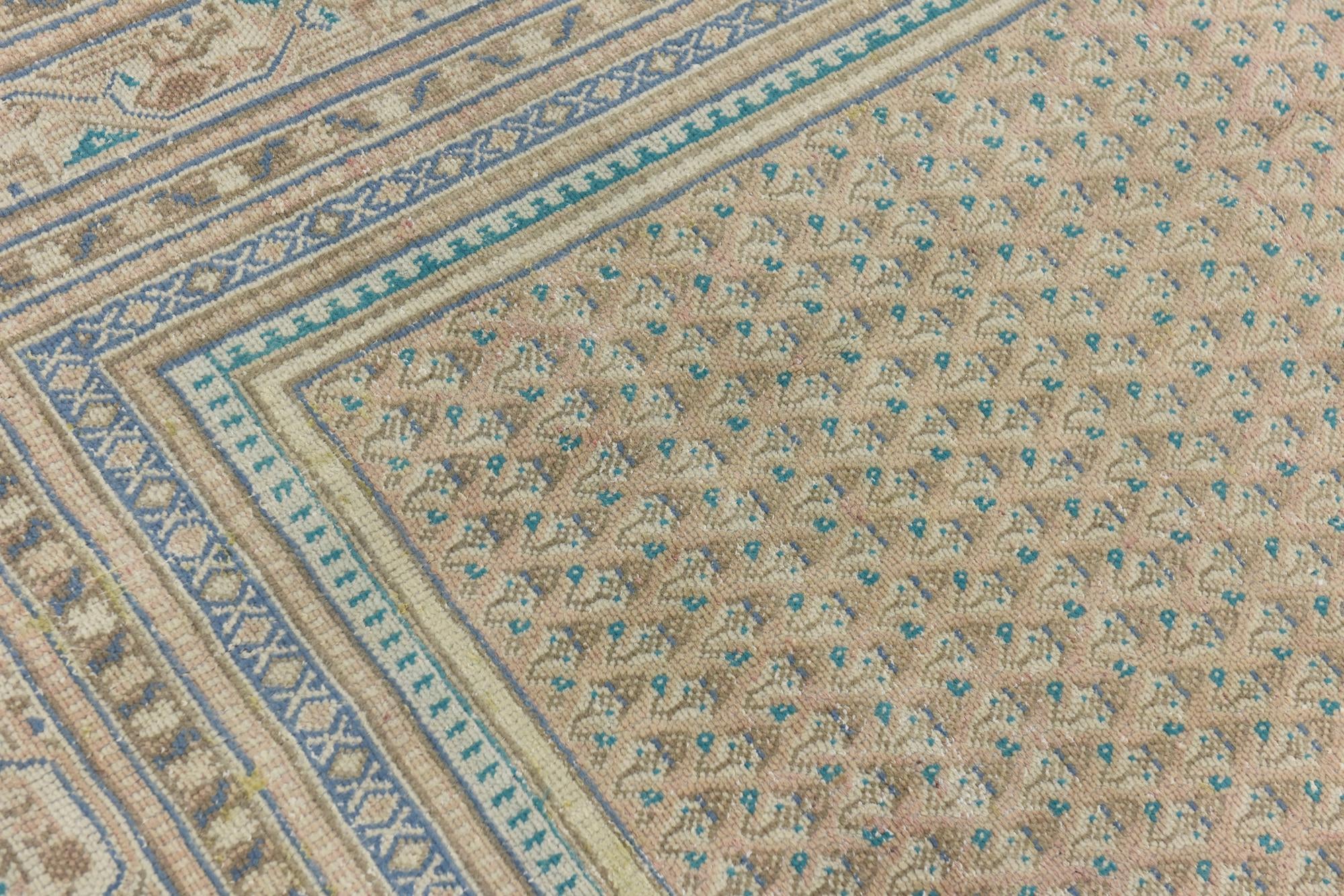 6' x 9' 6 Hand Knotted Ultra Vintage Persian Wool Rug