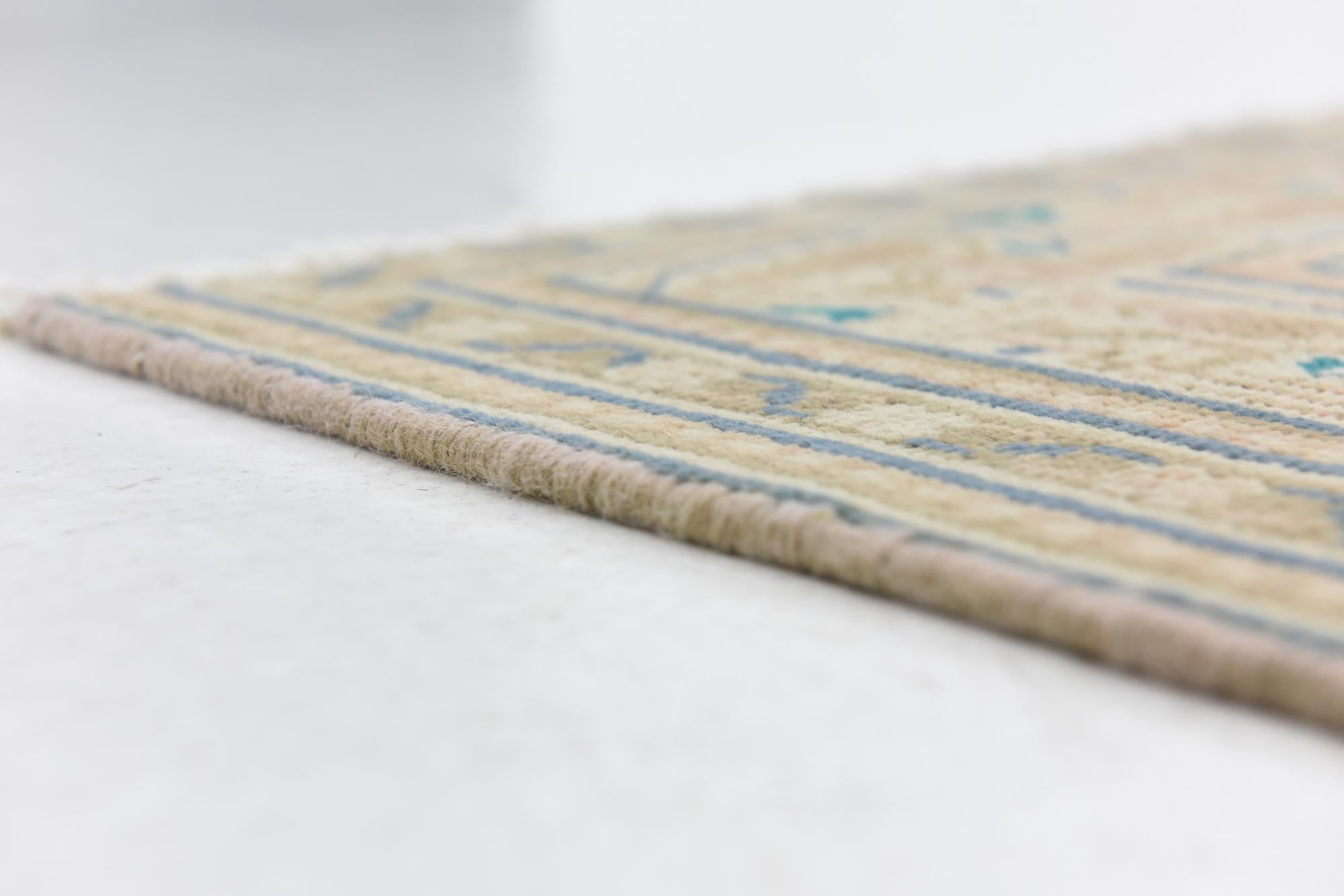 6' x 9' 6 Hand Knotted Ultra Vintage Persian Wool Rug