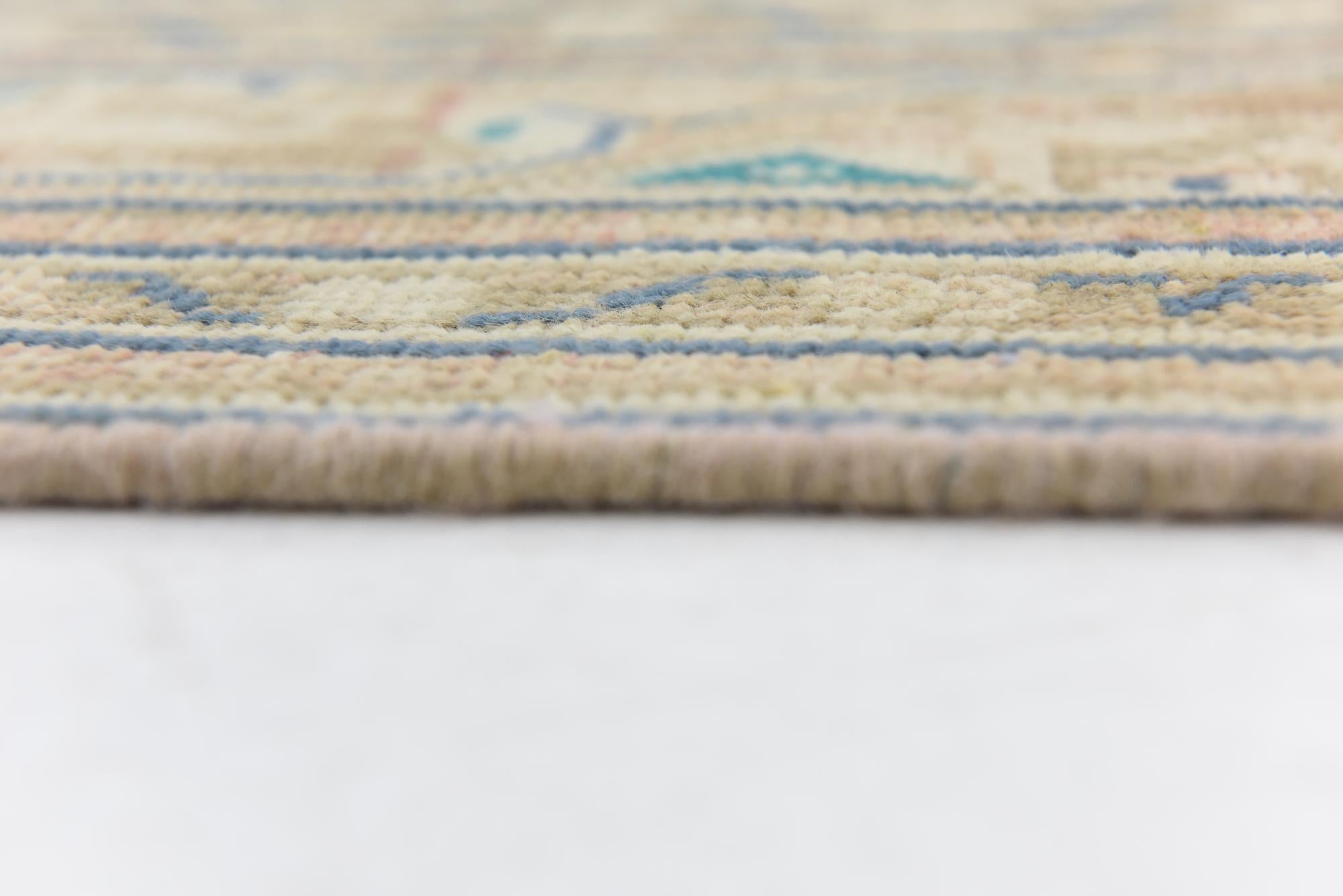 6' x 9' 6 Hand Knotted Ultra Vintage Persian Wool Rug