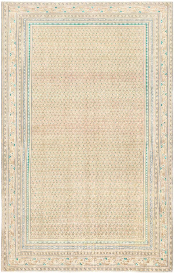 Detail image of 6' x 9' 6 Hand Knotted Ultra Vintage Persian Wool Rug