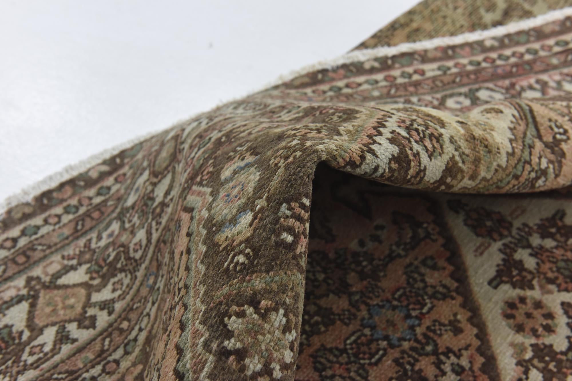 6' 10 x 10' Hand Knotted Ultra Vintage Persian Wool Rug