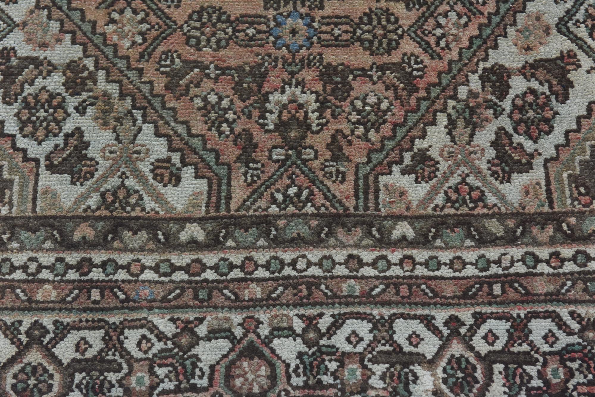 6' 10 x 10' Hand Knotted Ultra Vintage Persian Wool Rug