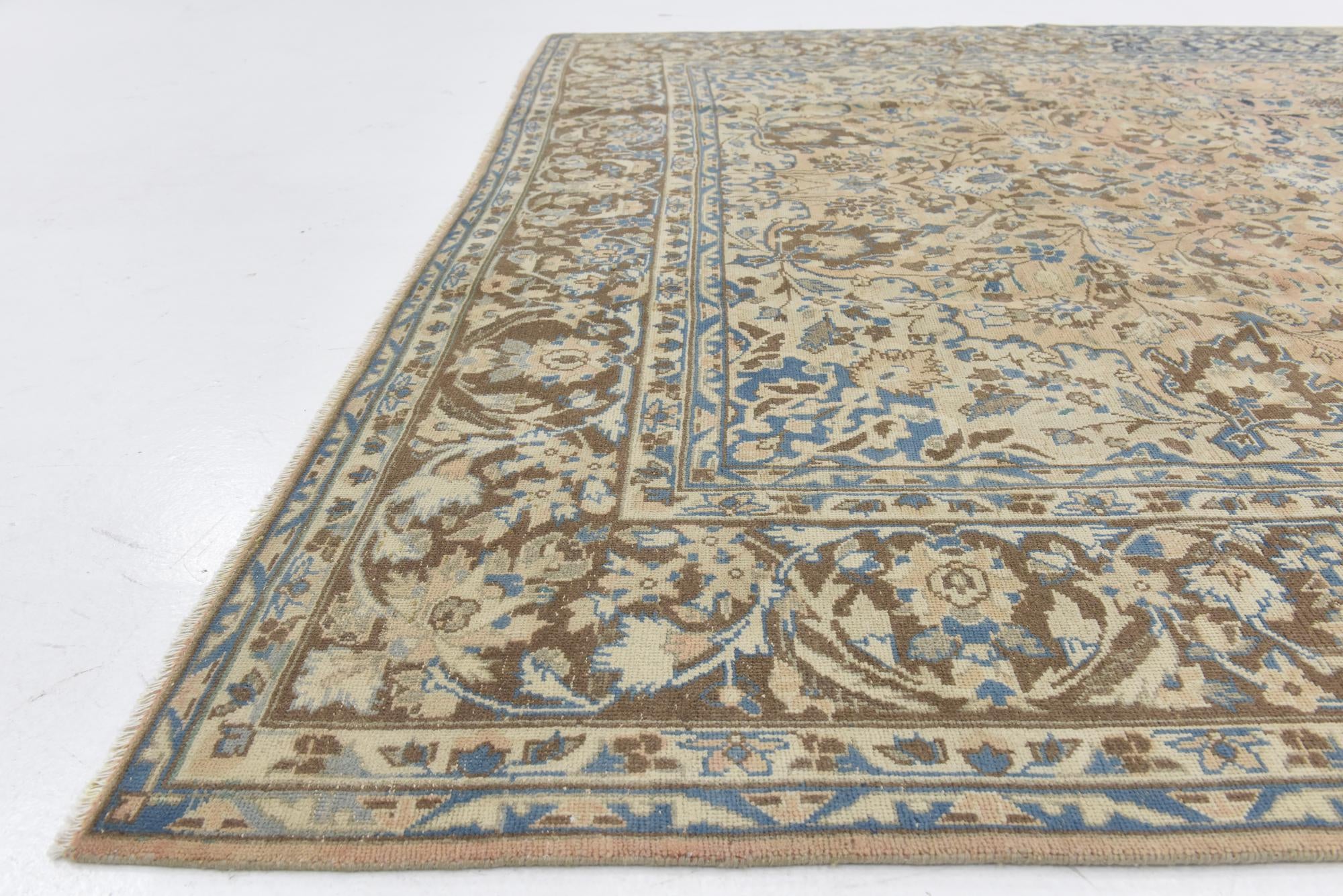 8' 2 x 11' 9 Hand Knotted Ultra Vintage Persian Wool Rug