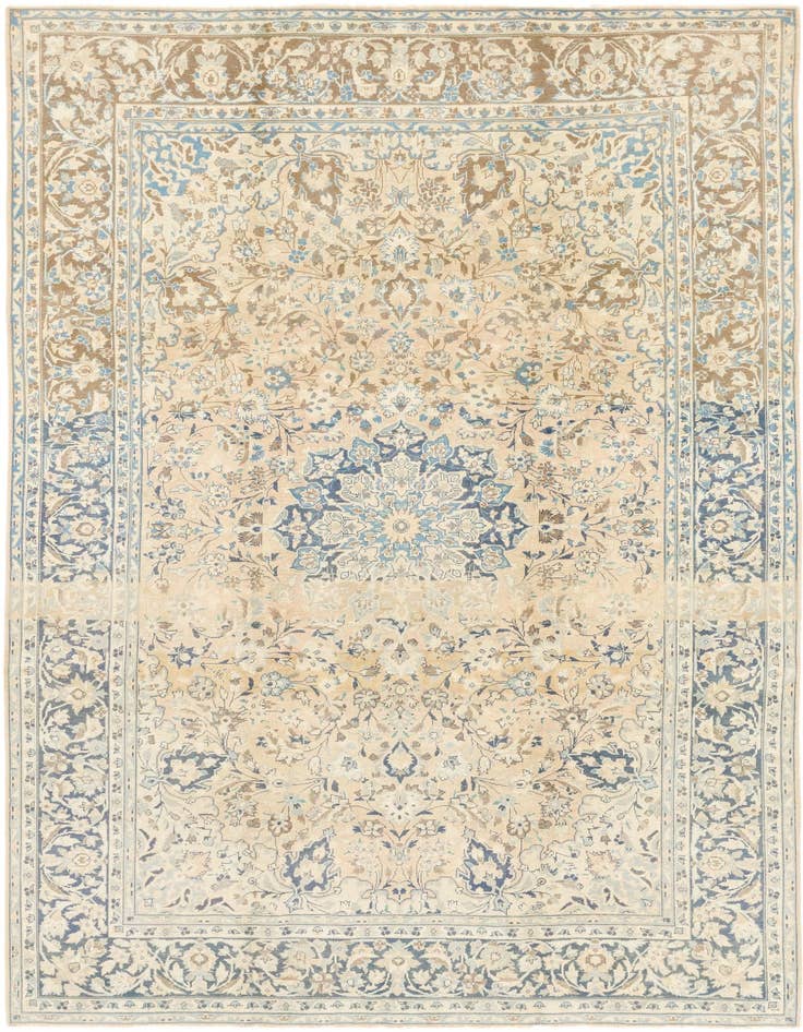 Detail image of 8' 2 x 11' 9 Hand Knotted Ultra Vintage Persian Wool Rug
