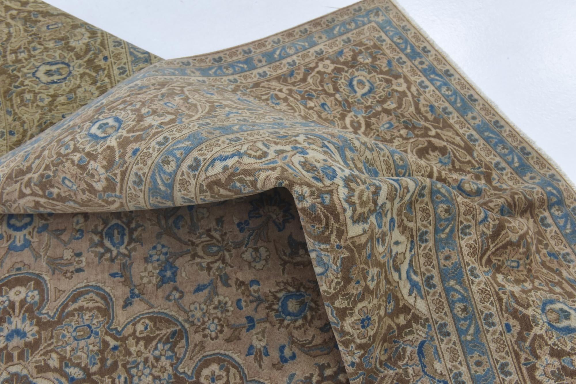 9' 7 x 13' Hand Knotted Ultra Vintage Persian Wool Rug