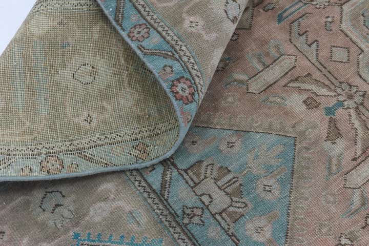 9' 2 x 12' 6 Hand Knotted Ultra Vintage Persian Wool Rug