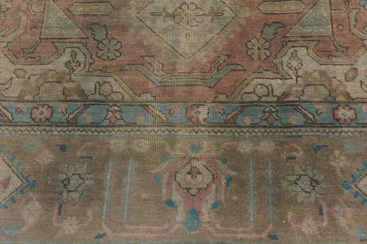 9' 2 x 12' 6 Hand Knotted Ultra Vintage Persian Wool Rug