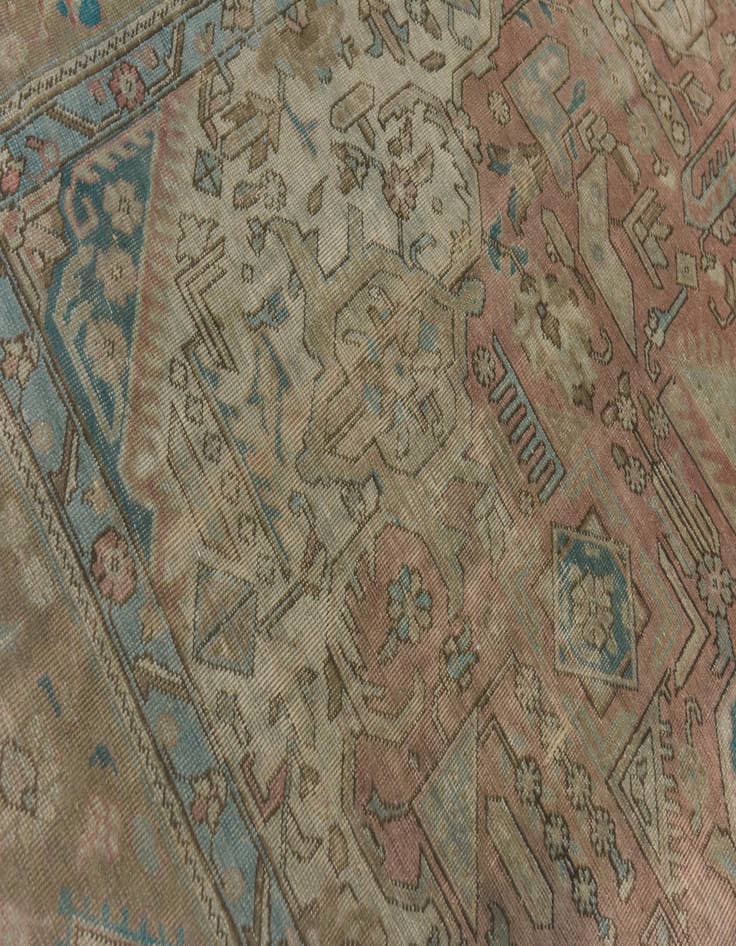 Detail image of 9' 2 x 12' 6  Hand Knotted Ultra Vintage Persian Wool Rug
