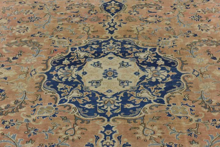 9' x 12' 5 Hand Knotted Ultra Vintage Persian Wool Rug