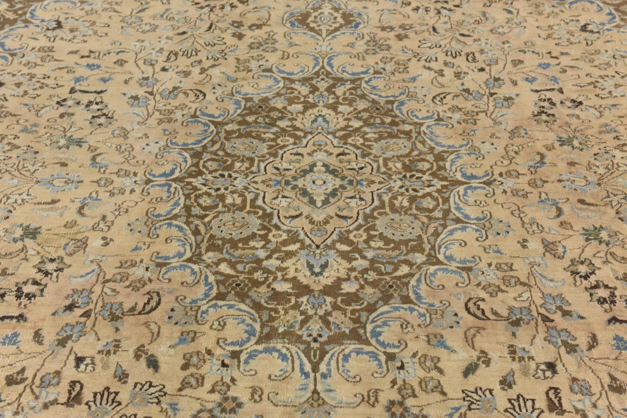 9' 6 x 12' 4 Hand Knotted Ultra Vintage Persian Wool Rug