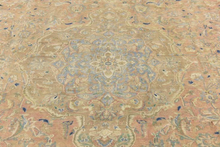 Detail image of 9' x 12' 8 Hand Knotted Ultra Vintage Persian Wool Rug