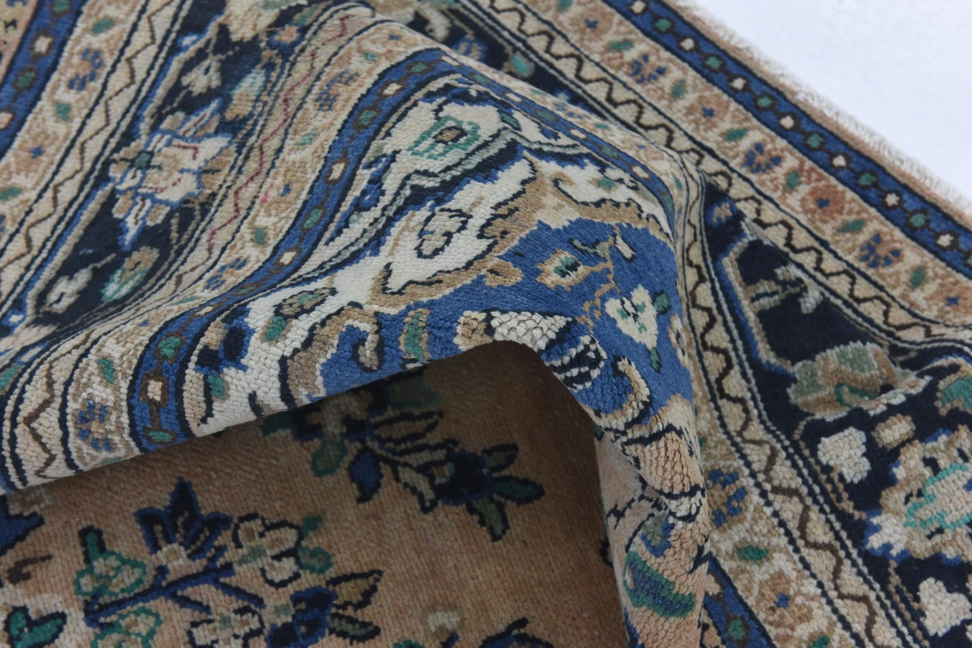 9' x 12' Hand Knotted Ultra Vintage Persian Wool Rug