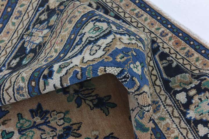 9' x 12' Hand Knotted Ultra Vintage Persian Wool Rug