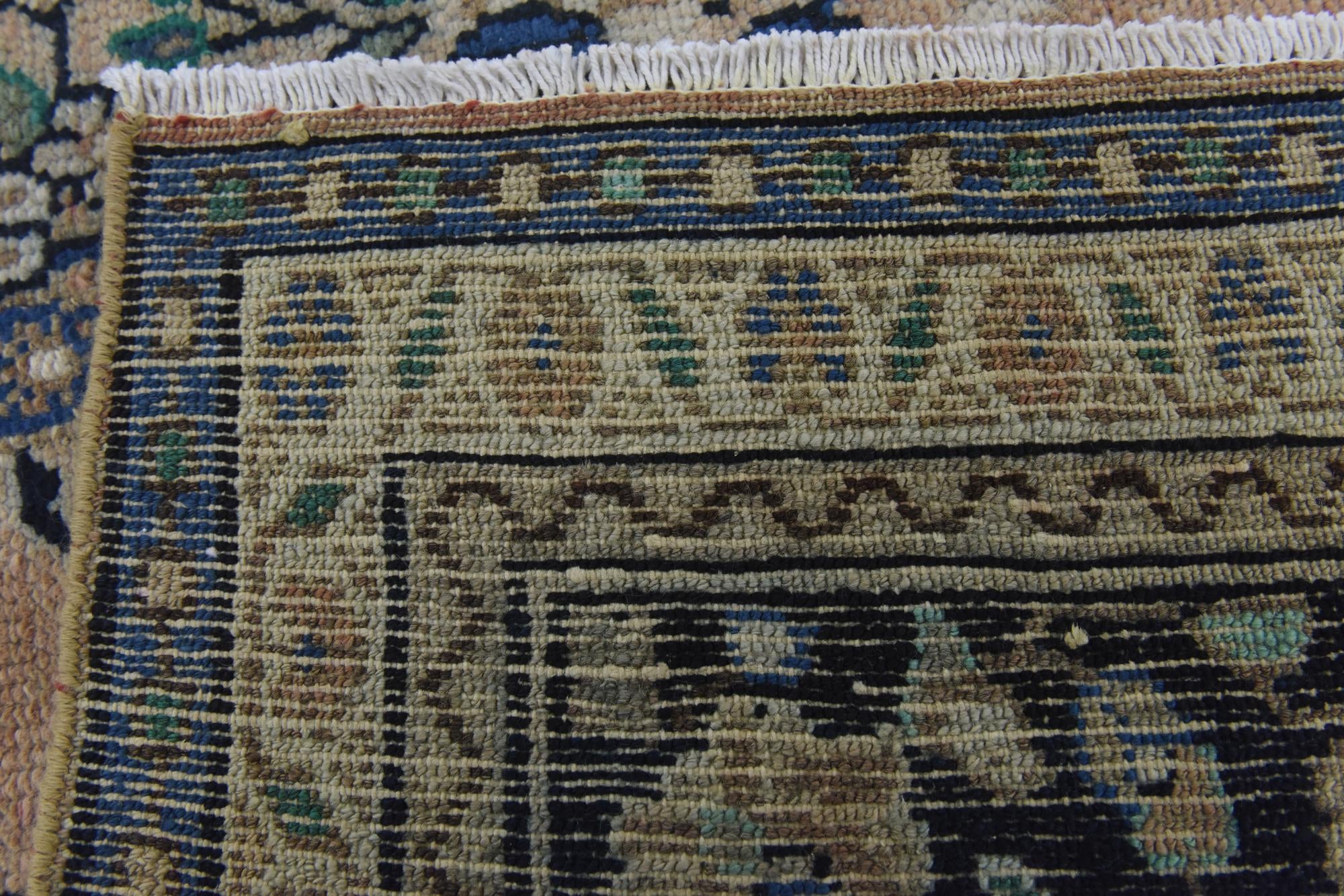 9' x 12' Hand Knotted Ultra Vintage Persian Wool Rug