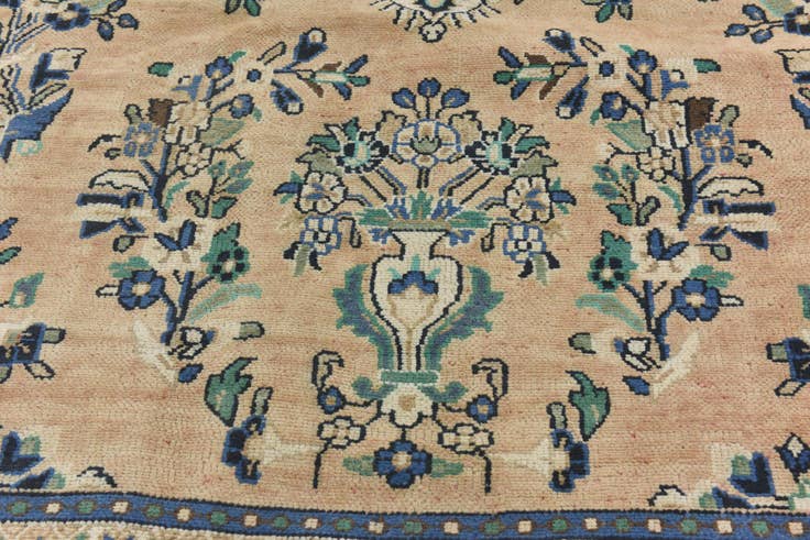 Detail image of 9' x 12' Hand Knotted Ultra Vintage Persian Wool Rug