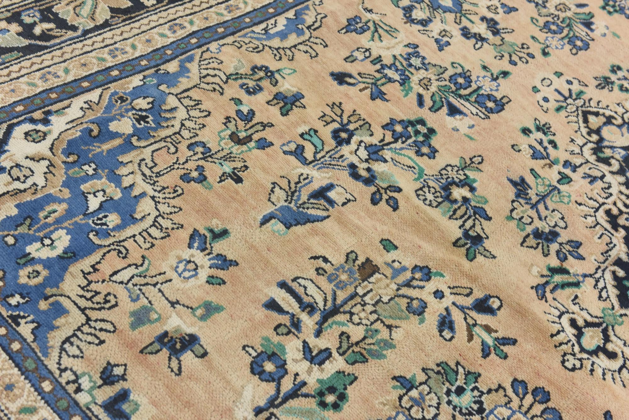 9' x 12' Hand Knotted Ultra Vintage Persian Wool Rug