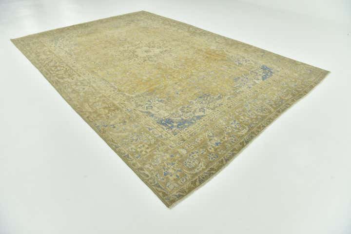 9' 1 x 13' 7 Hand Knotted Ultra Vintage Persian Wool Rug