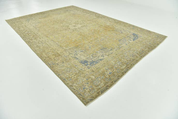 Detail image of 9' 1 x 13' 7 Hand Knotted Ultra Vintage Persian Wool Rug