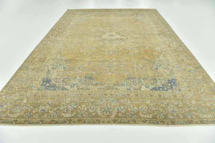 9' 1 x 13' 7 Hand Knotted Ultra Vintage Persian Wool Rug
