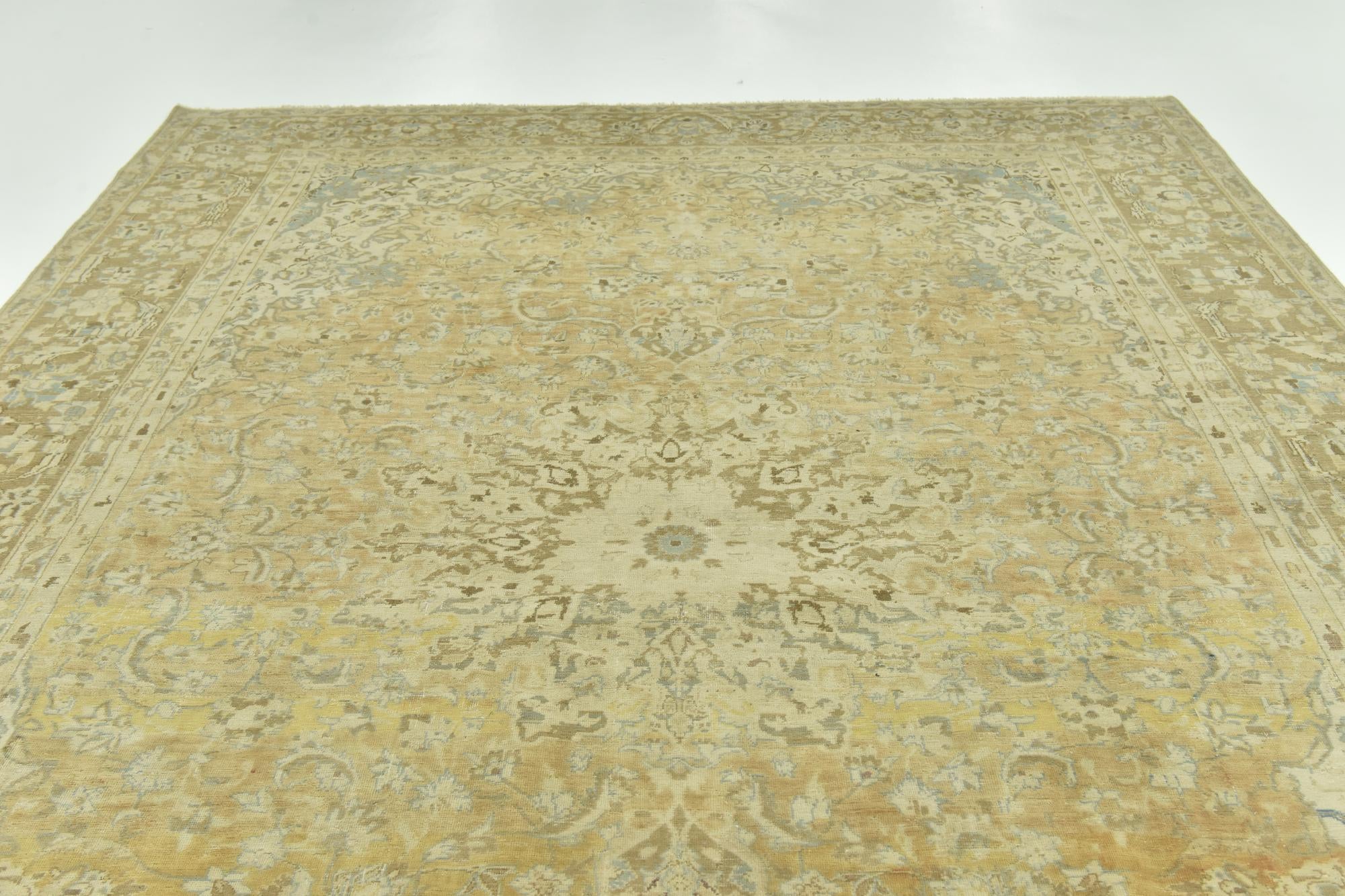 9' 1 x 13' 7 Hand Knotted Ultra Vintage Persian Wool Rug