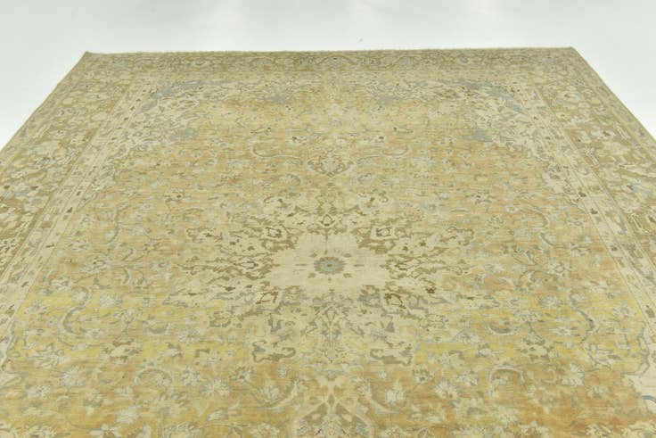 Detail image of 9' 1 x 13' 7 Hand Knotted Ultra Vintage Persian Wool Rug