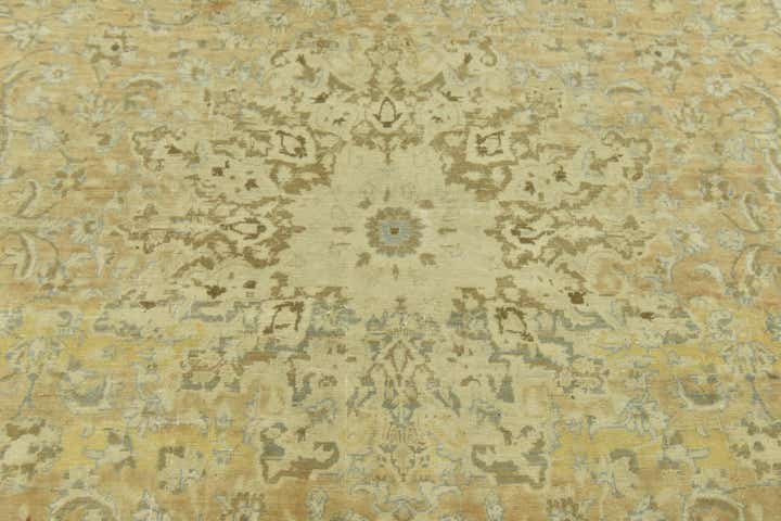 9' 1 x 13' 7 Hand Knotted Ultra Vintage Persian Wool Rug