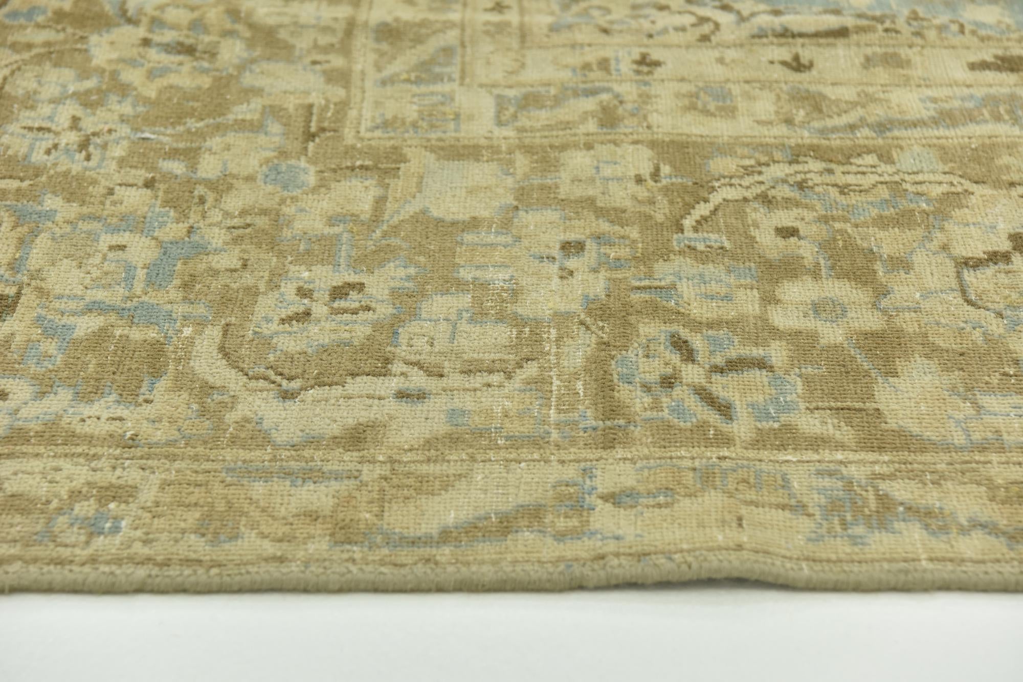 9' 1 x 13' 7 Hand Knotted Ultra Vintage Persian Wool Rug