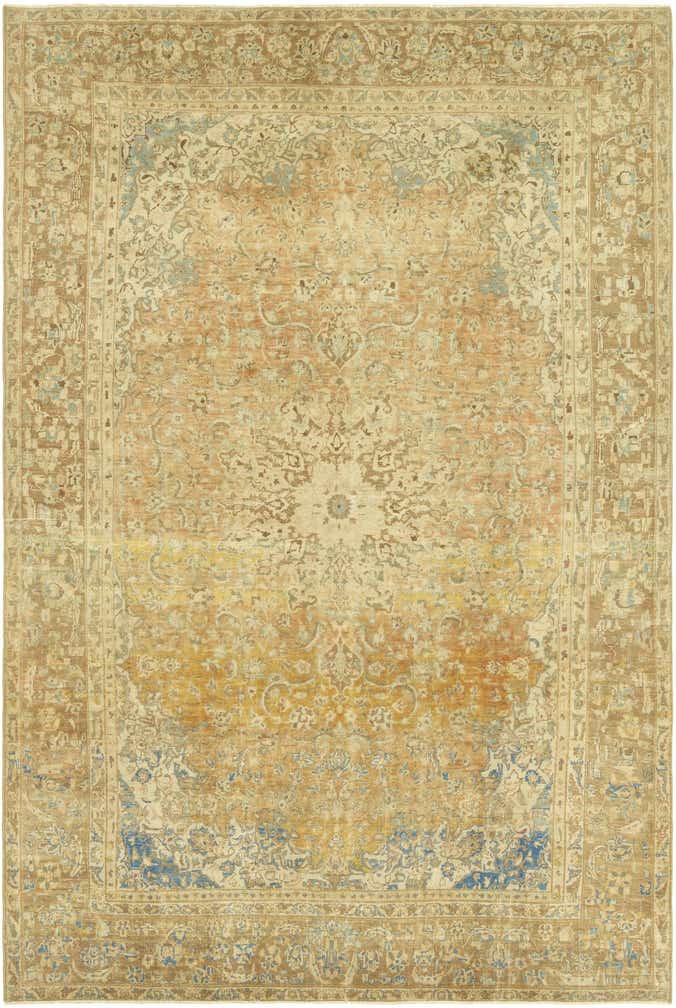 9' 1 x 13' 7 Hand Knotted Ultra Vintage Persian Wool Rug