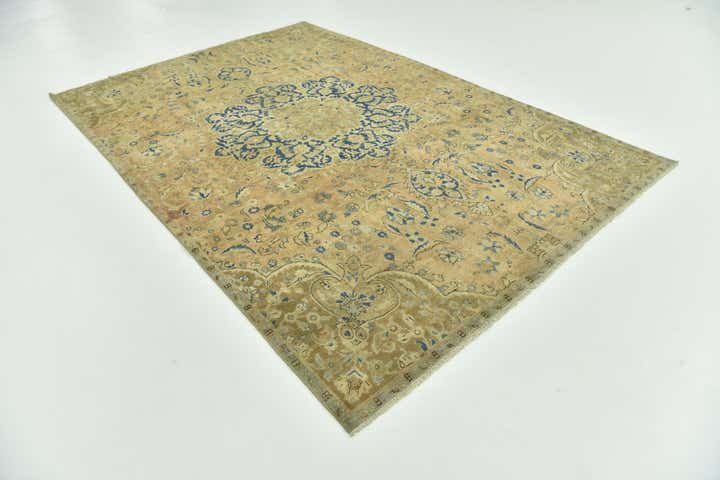 6' 9 x 10' Hand Knotted Ultra Vintage Persian Rug