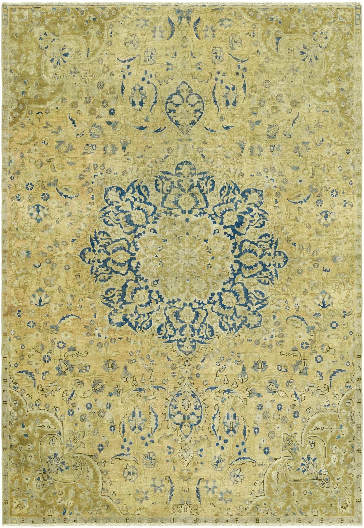 6' 9 x 10' Hand Knotted Ultra Vintage Persian Rug