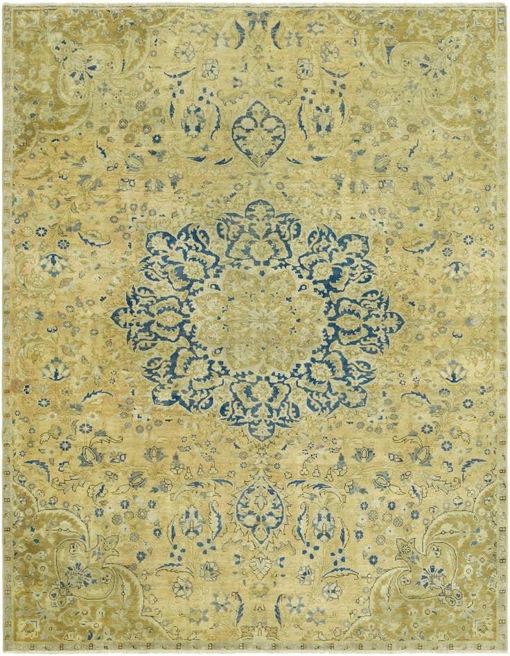 Detail image of 6' 9 x 10' Hand Knotted Ultra Vintage Persian Rug