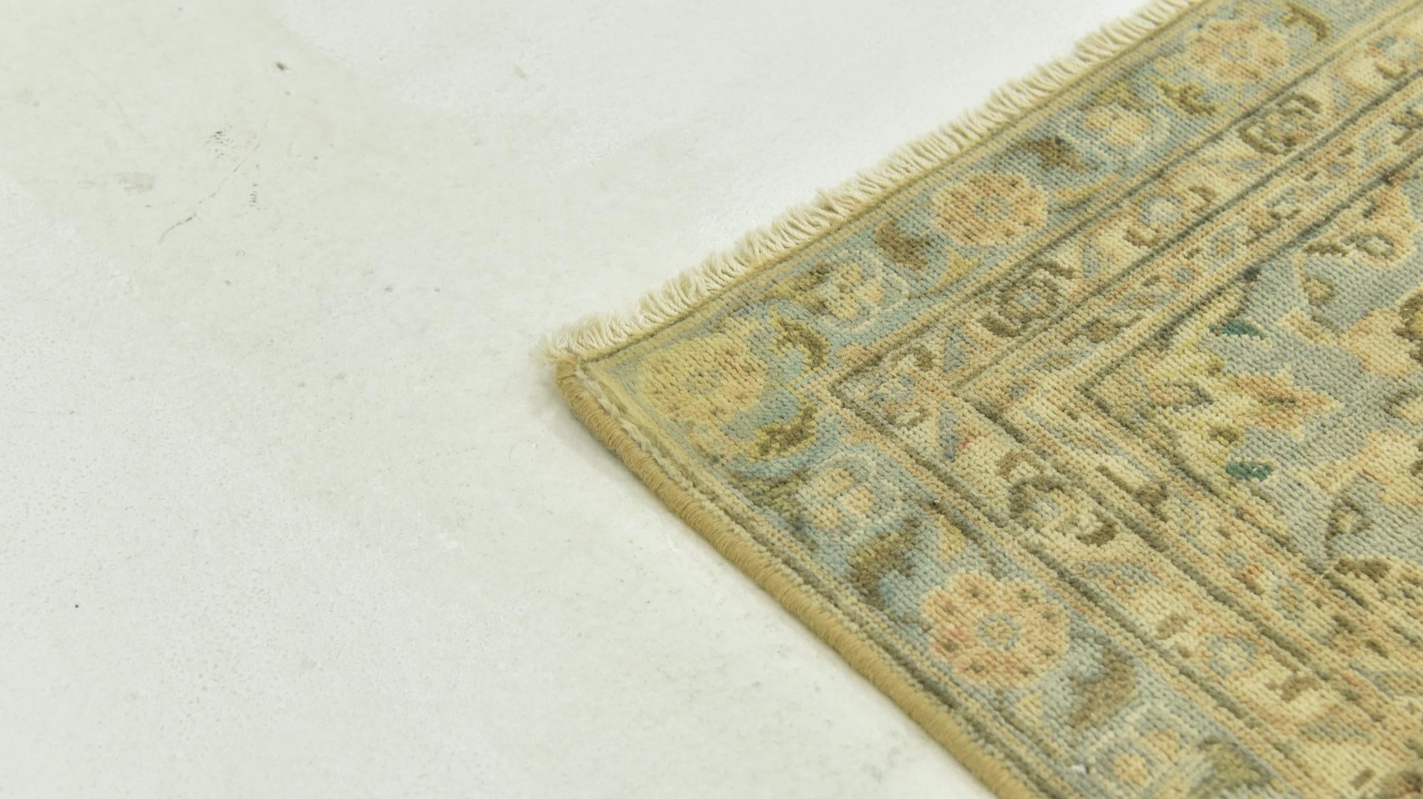 7' x 10' 7 Hand Knotted Ultra Vintage Persian Wool Rug