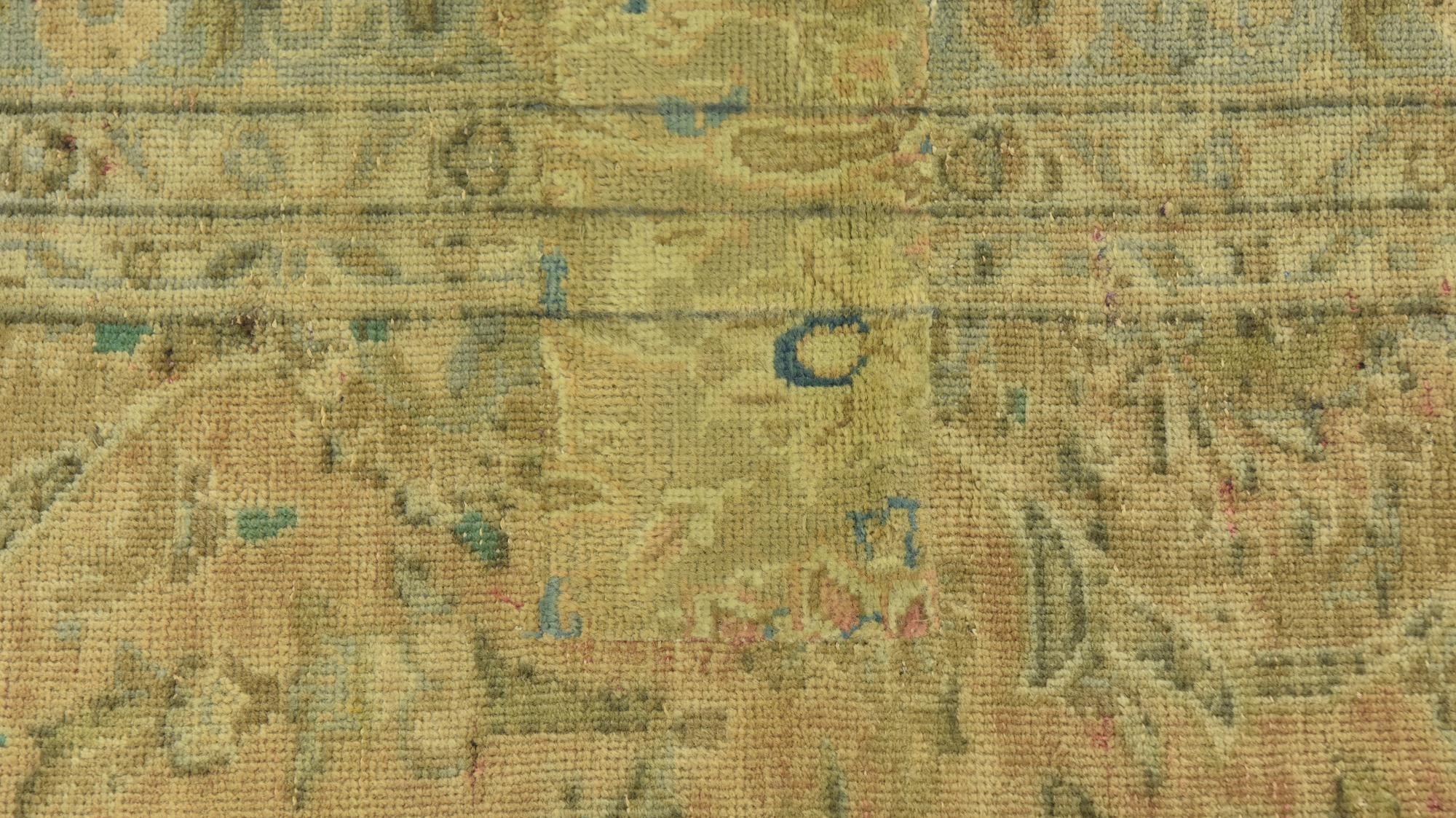 7' x 10' 7 Hand Knotted Ultra Vintage Persian Wool Rug