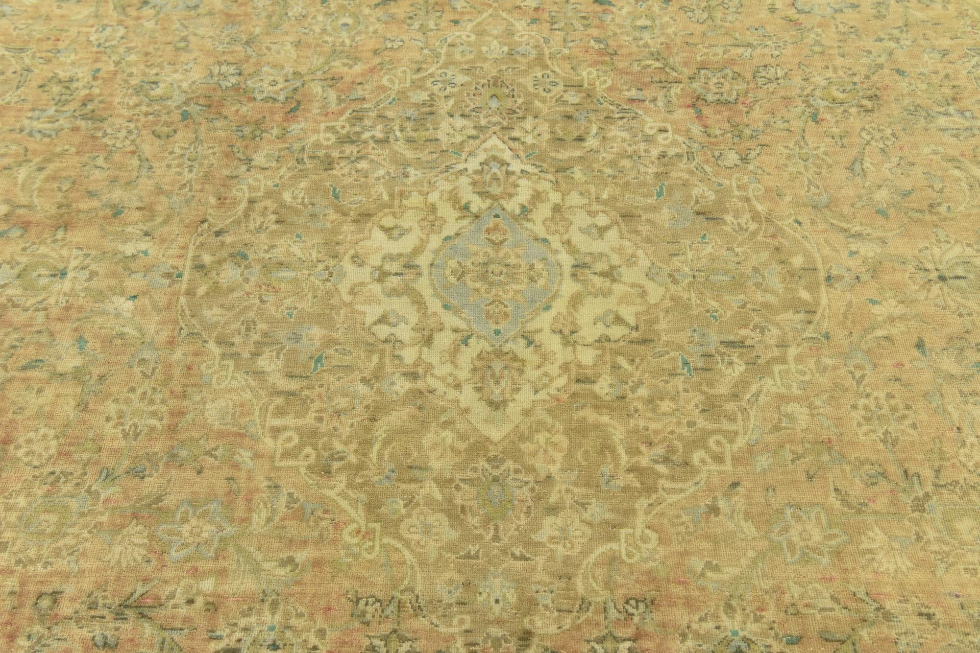 7' x 10' 7 Hand Knotted Ultra Vintage Persian Wool Rug