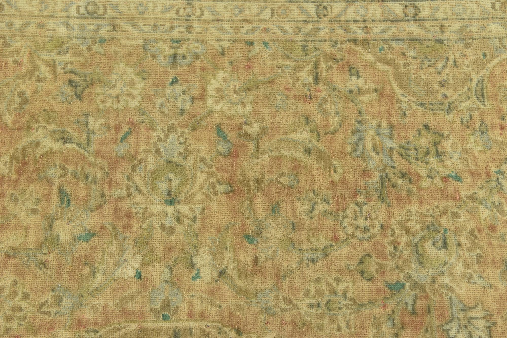 7' x 10' 7 Hand Knotted Ultra Vintage Persian Wool Rug