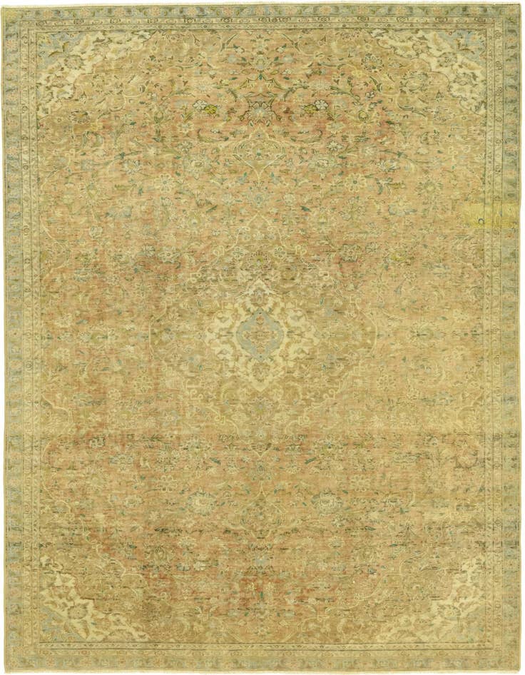 Detail image of 7' x 10' 7 Hand Knotted Ultra Vintage Persian Wool Rug