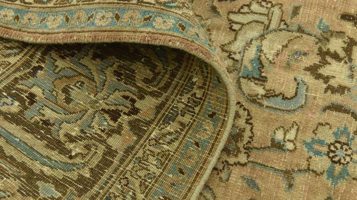 9' 6 x 12' 7 Hand Knotted Ultra Vintage Persian Wool Rug