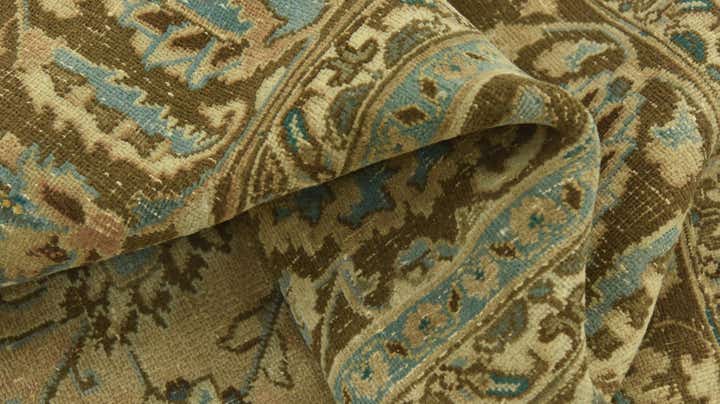 9' 6 x 12' 7 Hand Knotted Ultra Vintage Persian Wool Rug