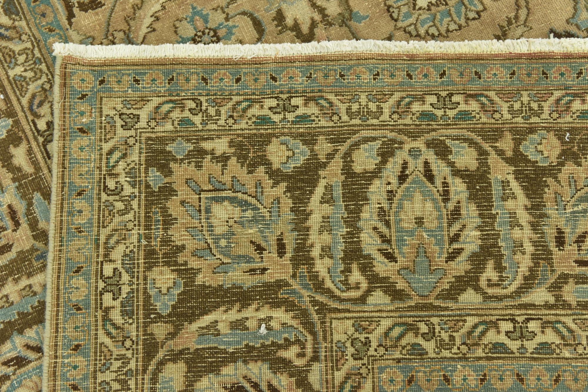 9' 6 x 12' 7 Hand Knotted Ultra Vintage Persian Wool Rug