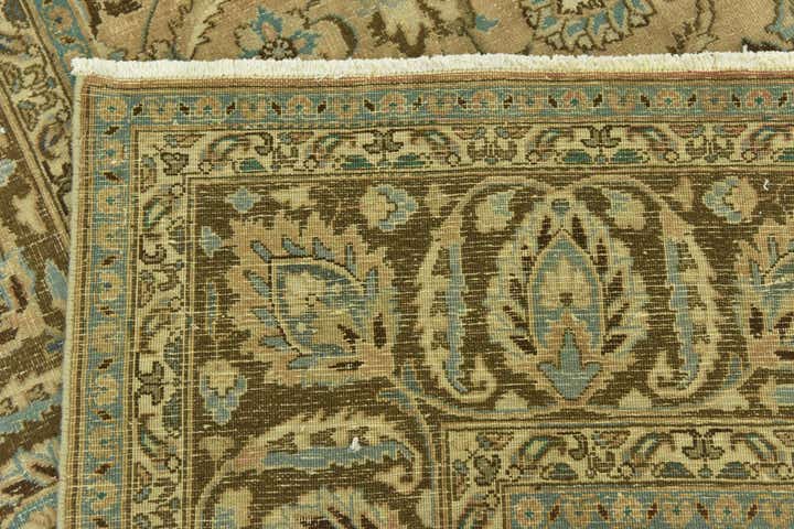 9' 6 x 12' 7 Hand Knotted Ultra Vintage Persian Wool Rug