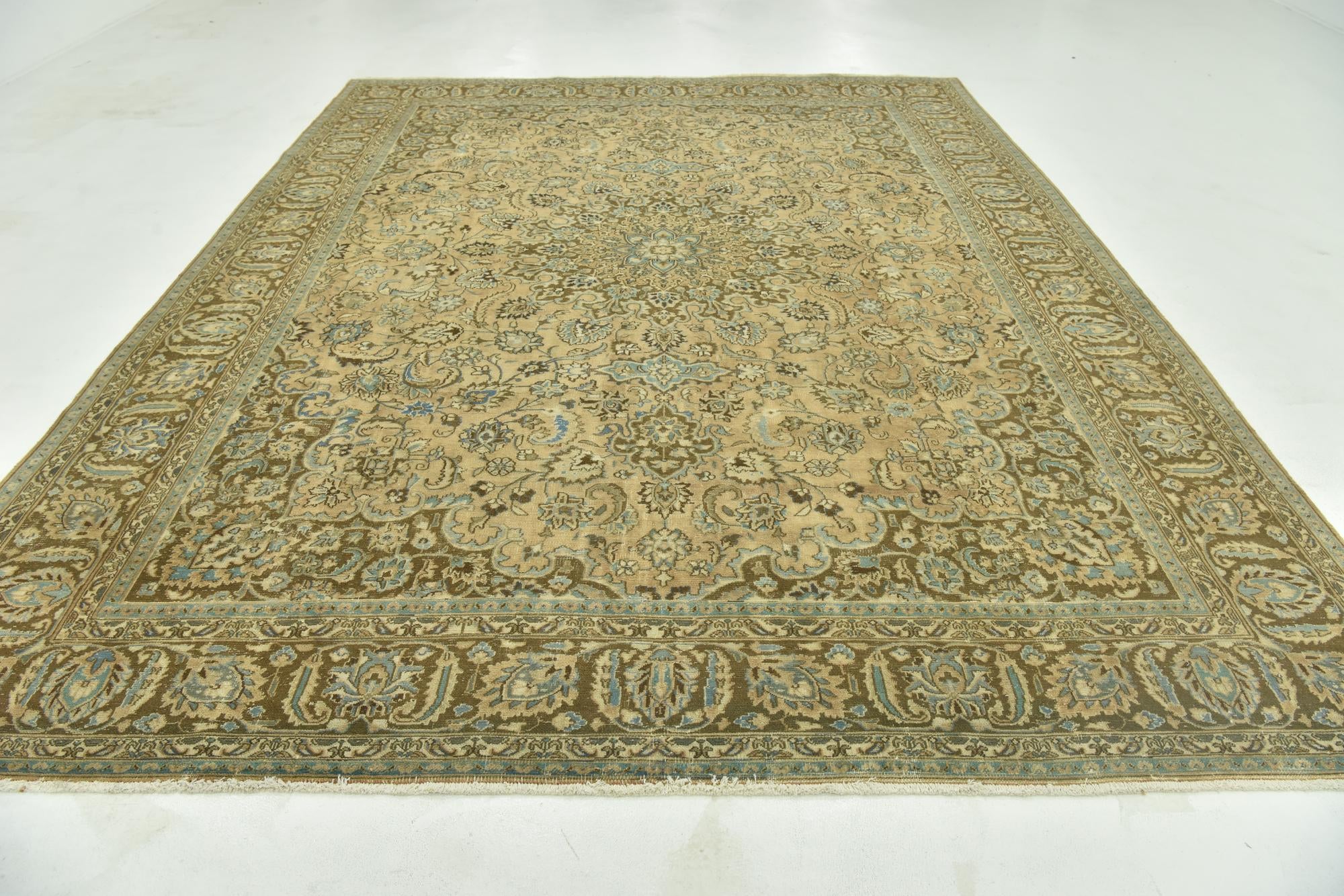 9' 6 x 12' 7 Hand Knotted Ultra Vintage Persian Wool Rug