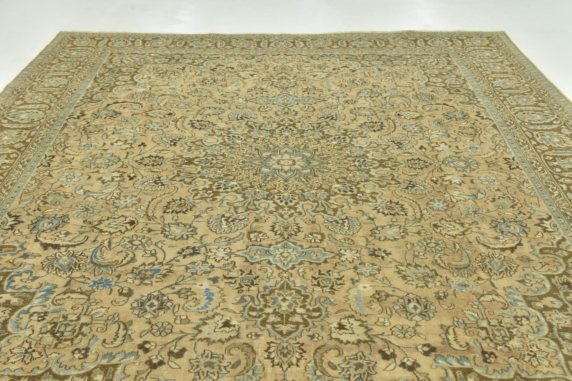 9' 6 x 12' 7 Hand Knotted Ultra Vintage Persian Wool Rug